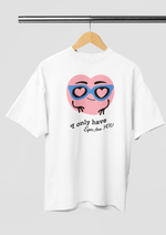 Valentines day I only have eyes for you graphic printed Oversized tshirt