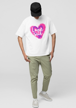 Valentines day Love sick graphic printed Oversized tshirt