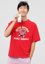 Valentines day Stay single stay happy graphic printed Oversized tshirt
