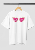 Valentines day We loved each other graphic printed Oversized tshirt