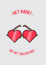 Valentines day Hey babe be my valentine graphic printed Sweatshirt