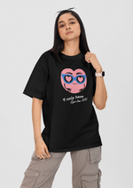 Valentines day I only have eyes for you graphic printed Oversized tshirt