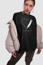 Valentines day Lets draw some future graphic printed Oversized tshirt