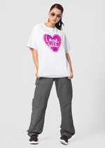Valentines day Love sick graphic printed Oversized tshirt