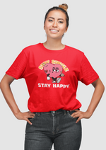 Valentines day Stay single stay happy graphic printed Oversized tshirt