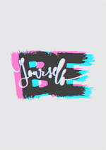 Be yourself graphic printed round neck tshirt