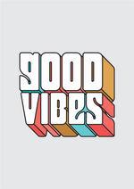 Good vibes graphic printed round neck tshirt