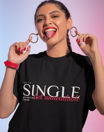 Women's Black Single but unavailable graphic printed Oversized tshirt