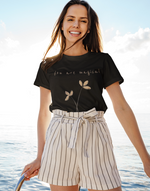 Women's Black You are Magical graphic printed tshirt