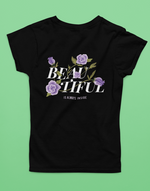 Women's Black be Beautiful graphic printed tshirt