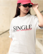 Women's Black Single but unavailable graphic printed Oversized tshirt