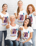 Women's White Together We can rule the world graphic printed tshirt