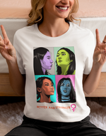 Women's White better and stronger graphic printed tshirt