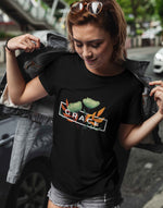 Women's black grace graphic printed tshirt