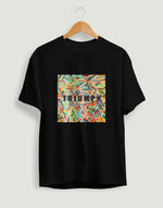 Women's black triumph graphic printed tshirt