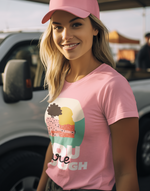 Women's pink You are enough graphic printed tshirt