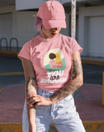 Women's pink You are enough graphic printed tshirt