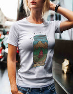 Women's white collect memories graphic printed tshirt