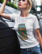 Women's white collect memories graphic printed tshirt