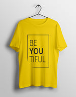Women's yellow beyoutiful graphic printed tshirt