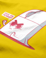 Women's yellow monday mouse graphic printed tshirt