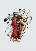 Pro graphic printed round neck tshirt